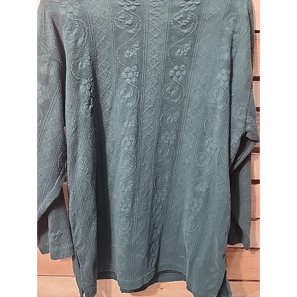 Vintage 90's First Run Green Sweater Size Medium - Picture 7 of 8